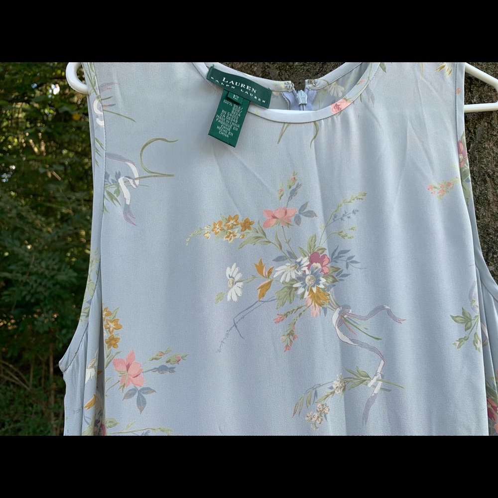 Ralph Lauren Silk Dress Size L - Picture 7 of 9